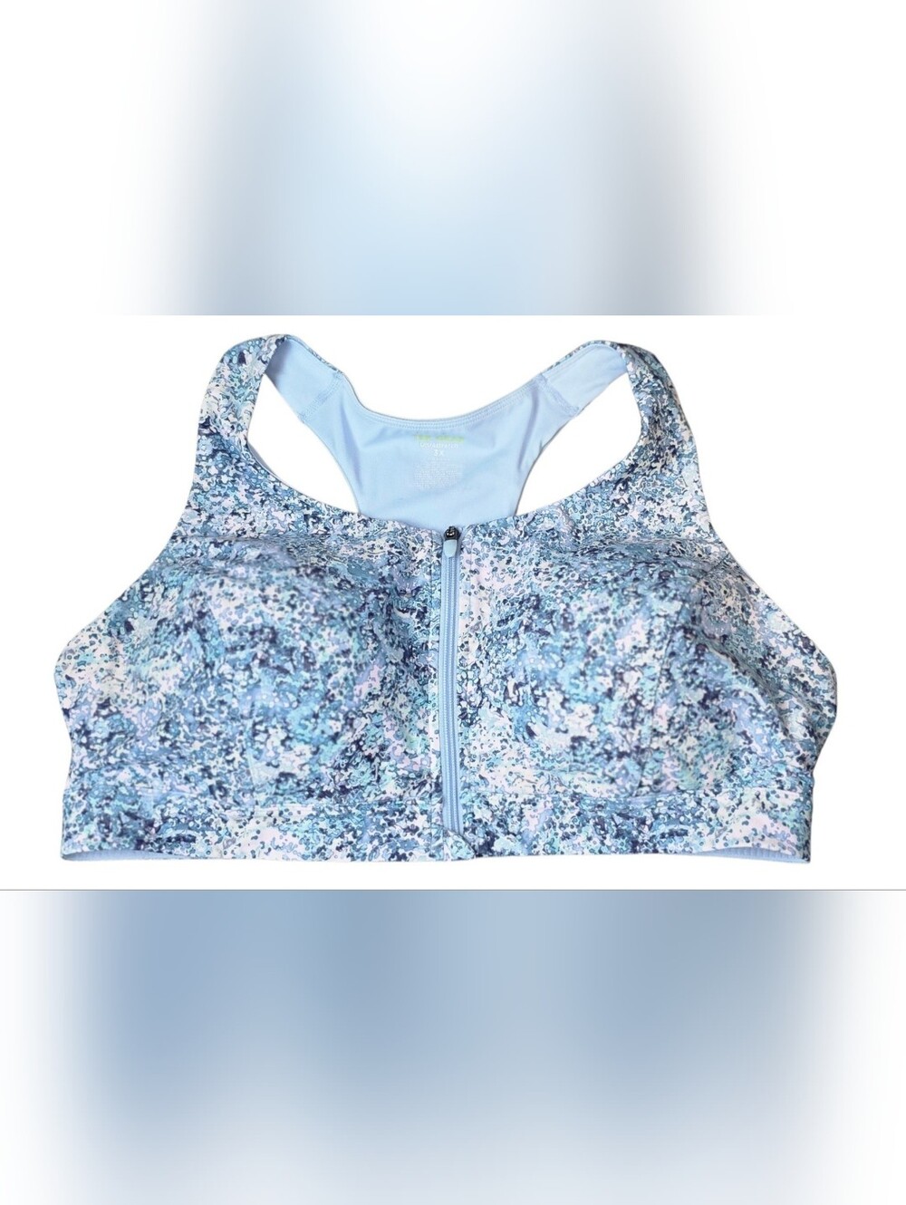 Tek Gear Ultrastretch Front Zip Racerback Sports Bra Bundle â Gym Plus Size 3X - Picture 10 of 17